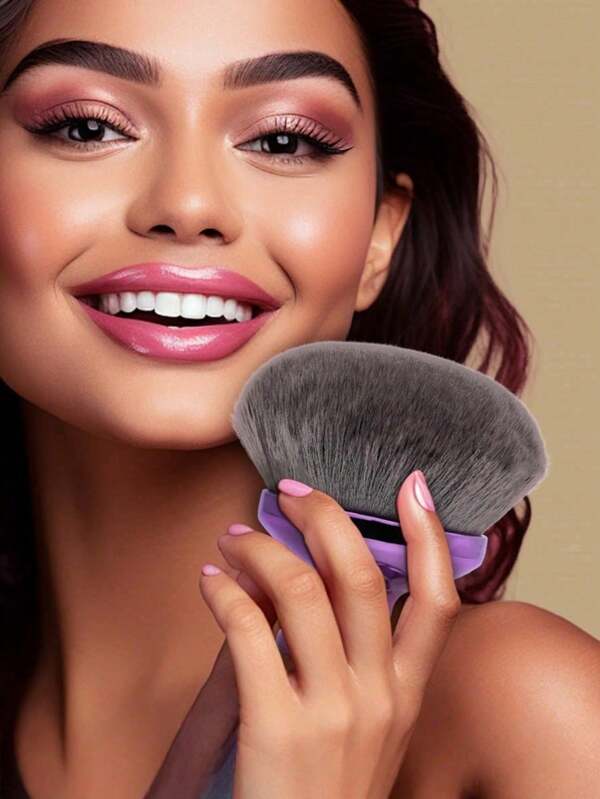 Extra Large Pinceau de maquillage pour le corps pour l'autobronzant, le maquillage des jambes et le bronzage, pinceau Kabuki à tête large de 90 mm pour une application plus uniforme et jolie, pinceau de maquillage pour le visage et le dos, applicateur d'autobronzant pour le dos, applicateur de bronzage pour l'autobronzage, pinceau de maquillage pour le visage et le dos, utilisable mouillé et sec, convient aux culturistes et aux femmes