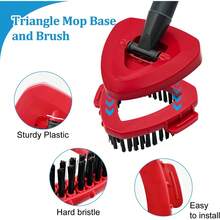 Mop Heads Replacements For O-Cedar RinseClean 2-Tank Spin Mop, Mop Replace Head For O Cedar, Mop Heads Include 4 Pack Mop Refills, 2 Scrubber Mop Heads, 1 Mop Base, Reusable, Easy To Replace - 1 - Xem 6