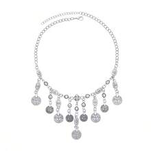 1 Peça Colar de Borla de Moeda de Liga, Acessório de Headchain Vintage com Toque Exótico