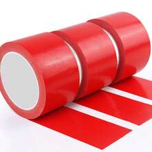 1 Rolo de Fita Adesiva Reforçada de Alta Resistência, Adequada para Lona, Carpete, Decoração de Casamento, Resistente a Rasgos, Impermeável, Resistente ao Desgaste, Anti-Envelhecimento, Anti-Corrosão, 100cm de Comprimento x 5cm de Largura, Comumente Usada para Vedação de Caixas, Colagem de Costuras de Carpete, Amarração de Cargas Pesadas, Embalagem Impermeável e Muito Mais - Vermelho - Visão 10