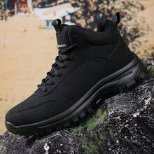 Non Slip Work Boots For Men Slip Resistant Shoes Waterproof Food Service Chef Kitchen Restaurant Working Boots Casual Leather Ankle Boot Outdoor Walking Booties