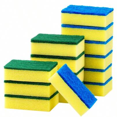 1 szt. gąbka do szorowania kuchni, szczotka czyszcząca, artykuły czyszczące, nadaje się do mydła, zmywania naczyń, patelni, ręczników, wieszaków, zlewów, łazienek