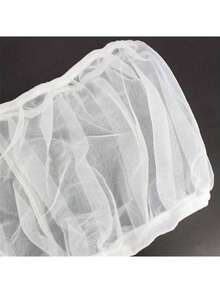 Birdcage Seed Catcher - A Universal Elastic Nylon Net Cover Suitable For Parrot Cages, Featuring A Reusable Lightweight Skirt To Prevent Food Spillage, With Adjustable Round And Square Fencing And A Breathable Design.