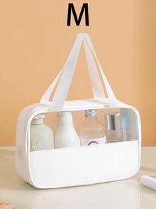 3pcs/1pc Travel Toiletry Bag, Large Capacity Makeup Bag, Waterproof Makeup Brush Organizer, Multi-Functional Cosmetic Storage Bag, Handbag, Bathroom Skincare Products Organizer, Suitable For Lipstick, Makeup Brushes, Makeup Pens, Eyeshadow, Mirror, Eyeliner, Lip Gloss, Skincare, Toothbrush, Toothbrush Cup, Soap, Shampoo, Comb, Watch, Phone, Necklace, Jewelry, Digital Products Storage