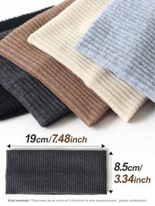 5 Stücke Unisex einfarbige & gestreifte vielseitige Sporthaarbänder, modische tägliche Radfahren Trainings Schweißbänder