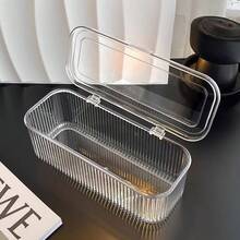 1/10/12/24 Piezas Cajas de almacenamiento de uñas transparentes con cierre, organizador y estuche de exhibición de uñas falsas de plástico transparente con tapas aseguradas y apilables, contenedores de suministros de manicura para uñas postizas, puntas acrílicas, decoraciones de arte de uñas y accesorios de salón, regalos para mujeres, regalos de Navidad, ideas de regalo para mujeres - transparente - Ver 10