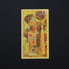 1个带流苏的金属书签，金色镂空书签，梵高油画主题书签，阅读配件礼品，适合爱书人士、作家、读者、学生、青少年、男士、女士和成人。这是送给家人或朋友的完美礼物。返校用品 - 綠色 - 查看 23