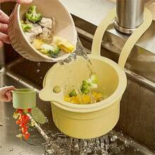 4 件套自动自清洁水槽过滤器 - 自动食物垃圾排水篮，底部可拆卸，易于安装和拆卸，适合现代厨房设计，全年可用 - 彩色 - 查看 1