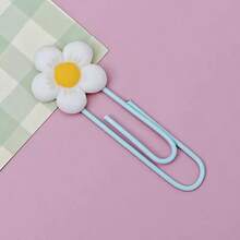 30/27/9/6/5 clipes de papel criativos em formato de flor, marcadores de página fofos de PVC, clipes de fichário para artigos de escritório e papelaria para decorar vários livros - Multicolorido - Ver 10