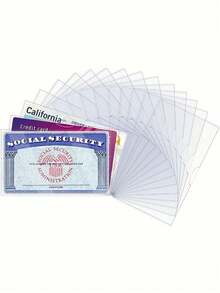 [Transparent Card Holder] Adopts A Special Thin Offset Opening Design, Enabling Easy Insertion And Removal Of Cards. It's Super Convenient For Storing IDs Or Cards, Offering A Hassle - Free Using Experience.
