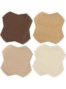 20/60/100 pièces Serviettes de cocktail de la série marron Serviettes jetables pour boissons Serviettes en papier carré pour dessert pour mariage, anniversaire, fête d'été 12,6 x 12,6 cm