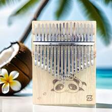 17-Key Butterfly Kalimba Thumb Piano, Unfinished Wooden Body Stainless Steel, Entry-Level Percussion Instrument, Music Finger Piano For Beginners, Teenagers, Birthday/Back To School Gift - Multicolor - View 6