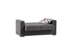 Dmora Anikide - Divano Letto 2 Posti, 85x160 cm Nero, Contenitore