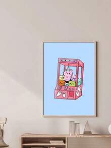 Sanrio 1 pièce Œuvre murale rétro sans cadre, colorée et moderne pour la maison, le bureau, le salon, la chambre à coucher, idée de cadeau de fête