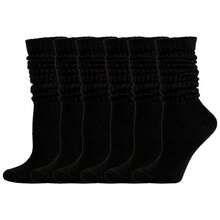 20/15/10/9/6/5/3/2/1 Pairs Women's Soft Knit Socks (Spring/Autumn Style), Women's Pantyhose, Women's Ruffle Trim Socks, Women's Ruffle Trim Socks, Women's Knee High Socks, Comfortable Socks - Multicolor - View 14