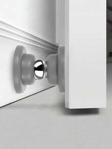 1/2 件强力磁性门挡，适用于门底的磁性门挡，双面胶带，装饰性哑光黑色门挡，降噪硅胶制成，易于安装，无需钻孔，适用于酒店和家庭，防撞，3 种可选 - 彩色 - 查看 11