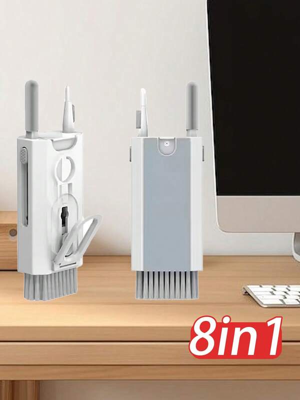 1 Spazzolino di pulizia portatile 8-in-1 per auricolari, strumento di pulizia multifunzionale per AirPods e altri dispositivi