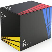 GIKPAL 22lb 3 In 1 Plyometric Jumping Exercise Box,  Stable Plyo Box With 3MM Anti-Slip Particles For Home Gym Jumping Exercise, 14"X16"X20" - S(14" X 16" X 20") - View 1