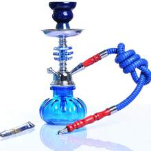 1pc Random Color And Style Mini Single/Double Hose Shisha Hookah Set With Stainless Steel Parts - one-size - View 17