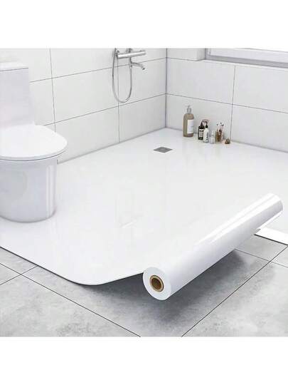 Roll, Glossy Marble Wallpaper, Ceramic Tile Vloer Stickers/3d Wand Stickers, Self Adhesive PVC Waterproof Oil Proof, Ceiling Tiles DIY ation Wallpaper Rolls, Living Room, Kitchen, Bedroom Home Bathroom view 7