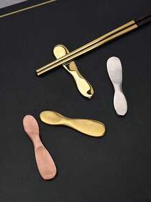 1 件/2 件餐具架，适用于筷子勺子叉子刀架，304 不锈钢餐具架套装，适用于餐桌酒店餐厅（哑光银色，7.8 厘米 X 1.9 厘米）