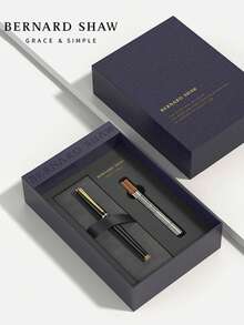 1 Packung, Business Unterschriftspen, Kugelschreiber, Kugelschreiber Nachfüllset, hochwertiger Business Signaturstift, Business Füllfederhalter, Abschlussgeschenk, Weihnachtsgeschenk, Lehrertag Geschenk, Geburtstagsgeschenk, Werbegeschenk, Kugelschreiber mit geschmeidiger Schrift, Kugelschreiber Nachfüllset der Stern Serie, kommt mit Geschenktüte