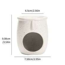 1PC Nordic-Style Simple Ceramic Candlestick Desktop Decorative Items, Creative Face Aroma Diffuser Decoration, DIY Handicrafts, Gift Decoration, Home Decorative Items