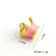 1 件铜时尚首饰，粉色系列，精致奢华蝴蝶和心形吊坠，DIY 手链脚链项链耳环，优雅奢华配饰 - 彩色 - 查看 23