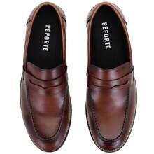Modern Péforte Moccasin With Light And Soft Tennis Sole - Rust Brown - View 4
