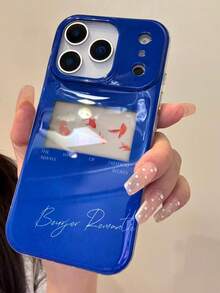 Creative Fashion Koi Pattern Blue Phone Case Compatible With IPhone 17 Pro Max 17 Pro 15 16 Pro Max 14 Pro 17 Air Plus 13 12 11 17 Soft Back Cover - الأزرق - مشاهدة 5