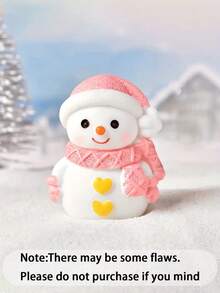 2 pièces/1 pièce Petits bonhommes de neige mignons décoratifs pour Noël, produits de décoration de table en résine, convient pour la décoration de Noël, le salon et la chambre à coucher, cadeaux de Noël, arrangement d'ambiance festive, le meilleur choix pour offrir des cadeaux