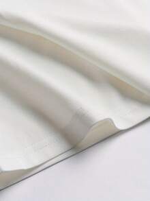 Camiseta gráfica casual para hombres - Impresión divertida "Tarifa por hora de carpintero", verde oliva, poliéster, lavable a máquina, estilo de verano, diseño mínimo $15/hr - Blanco - Ver 6