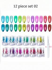 金镜美甲粉 - 高端、高反射、质地细腻、闪亮的新款美甲装饰