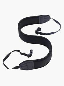 Correa de cámara DSLR, Correa para el hombro de cámara sin espejo con alta elasticidad, cómoda sin fricción en el cuello, reduce eficazmente la carga en el cuello - Negro - Ver 4