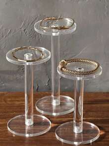 Wielofunkcyjny okrągły stojak ekspozycyjny z akrylu, przezroczysty stojak ekspozycyjny na lalki wykonujące gesty, kosmetyki, perfumy, drobne przedmioty, akrylowa biżuteria, stojak ekspozycyjny na zegarki.