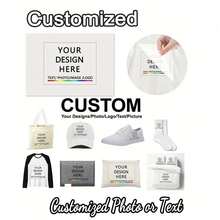 2-10 Inch Customized Photo & Text DTF Apparel, Customizable Photo & Text DIY Heat Transfer, Custom Iron-On Stickers, Custom Heat Transfer, T-Shirt Iron-On Stickers, Custom Vinyl DTF Heat Transfer Stickers, Custom Photo & Name Heat Sublimation Printing, Chest Logo Iron-On Stickers - Multicolor - View 10