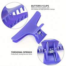 12 Stück Haarklemmen für Styling-Segmentierung, schwarze Schmetterling-Haarklammern für den Salon, zum Schneiden, Stylen, Segmentieren, Färben, Schmetterling-Haarclips, elegante Haarklammern für den Winter