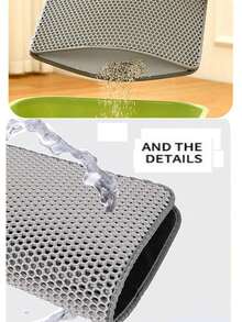 Cat Litter Mat Water Urine Proof Double Layer Pet Foldable Cat Litter Trapping Pet Carpet Bed Pads For Cats Pet Clean Supplies