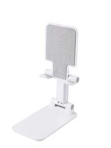 1 Stück faltbarer Handyhalter, verstellbarer Tablet-Ständer für den Schreibtisch, tragbarer Desktop-Handyhalter, universelle freihändige Halterung, zusammenklappbare Wiege-Dockingstation, Bürozubehör, perfekt für Videoanrufe und Filme schauen, tolles Technik-Geschenk zu Halloween, Weihnachten