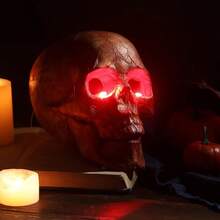 4 Pcs Halloween Glowing LED Light Up Eyes For Mask Cosplay Laser Eyes With Battery Box Battery Not Included Red Light