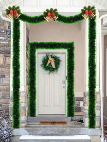 Length Of 2PCS : 200 Cm / 78.74 Inches /6.56 Feet, Width: 9 Cm /3.5 Inches Christmas Decorations, Green Snowflakes, Artificial Christmas Pine Ribbons, Christmas Green Wreaths, Wedding And Birthday Party Ceiling Decorations, Christmas Tree Decorations, Christmas Gifts, New Year Gifts, Christmas Decoration Gifts, Courtyard Decorations, Indoor Decorations, Outdoor Decorations, House Decorations
