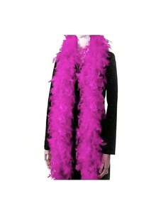 1/5PCS Artificial Colorful Feather Scarf 6.6ft Women Feather Scarf For Dance Wedding Party, Stage Decoration Holiday Party Headdress Accessories Costume Accessories, Scarf Decoration For Birthday Party, Horse Racing, Tea Party, New Year's Eve, Concert And Home Decoration, Dance Wedding, Stage Performance, Carnival Costume And Accessories, Party Supplies, Ideal For Gift Giving
