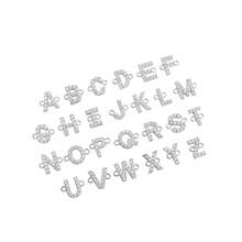 时尚字母手链，女士经典可调节链条手链 - 銀色 - 查看 4