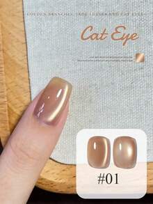 MISS SHAKA 10ml Autumn Winter Nails Hot Selling Pink Gold Red Glass Bead Cat's Eye Gel Nail Polish Ice Transparent Nude Pink Glass Beads Cat's Eye Crystal Gel Hot Selling Whitening Nail Art Nail Salon Special Nail Supplies Christmas Nails - Multicolor - View 23