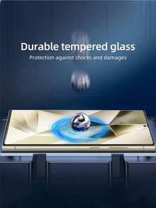 2pcs Privacy Screen Protector Compatible With Samsung S25 Ultra Anti-Spy Anti-Scratch,Unlocking Supported Suitable For Galaxy S21/S22/S23//S24 Ultra/S25 Ultra/Galaxy S25 Full Series Curved Screen Phone Screen Protector, Phone Accessories Waterproof Tempered Glass Anti-Shock Anti-Drop Anti-Fingerprint Full Coverage
