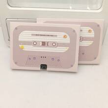 1 Hộp băng cassette thiệp chúc mừng, thiệp mời cưới có thể ghi âm, thiệp chúc mừng sinh nhật ghi âm lời chúc. - Nhiều màu - Xem 12