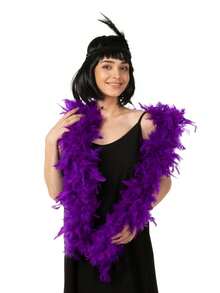 1 pieza Boa de plumas artificiales Chandelle de 2 yardas de largo, bufanda esponjosa natural, accesorio vibrante para fiesta de té, carnaval, fiesta de cumpleaños, boda, decoración, cabina de fotos, disfraz, baile, manualidades DIY