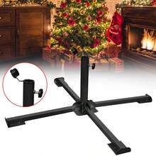 Christmas Tree Stand For Artificial Tree Holder Traditional Decoration Metal - Black - View 4