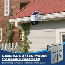 Metal Gutter Mount Bracket For Eufy SoloCam S340E30 Secure Your Solar Camera 9*8.5*3.5cm Gutter Mount Support Camera Surveillanc
