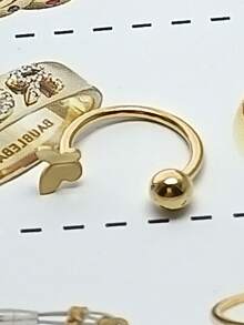 1 Stück 18 Karat vergoldeter eleganter Schmetterling Nasenring, Allergiearmer leichter Nasenstecker Ohrringe Nasen Piercing Schmuck/Nasenring/Nasen Accessoire, Titan Stahl in Goldfarbe, unisex Piercing Schmuck, geeignet für den täglichen Gebrauch oder als Geschenk